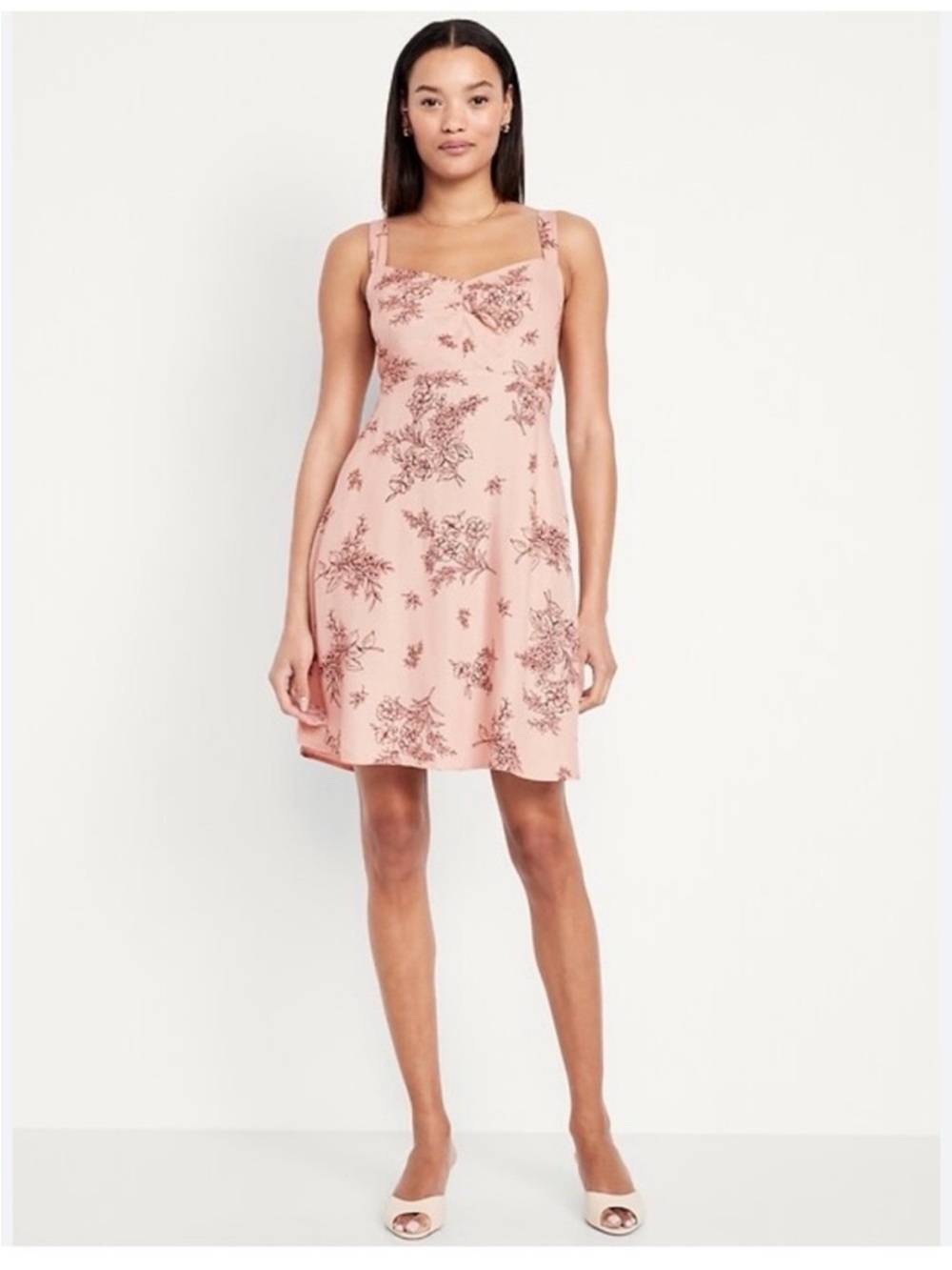 Old Navy Fit & Flare Crepe Mini Dress